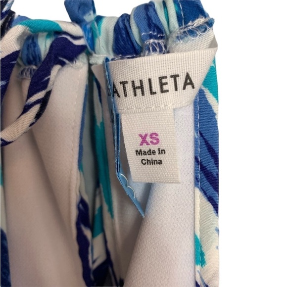 ATHLETA Blue Long Dress w/ Waist Tie Size XS — GORGEOUS!!! - Picture 6 of 9